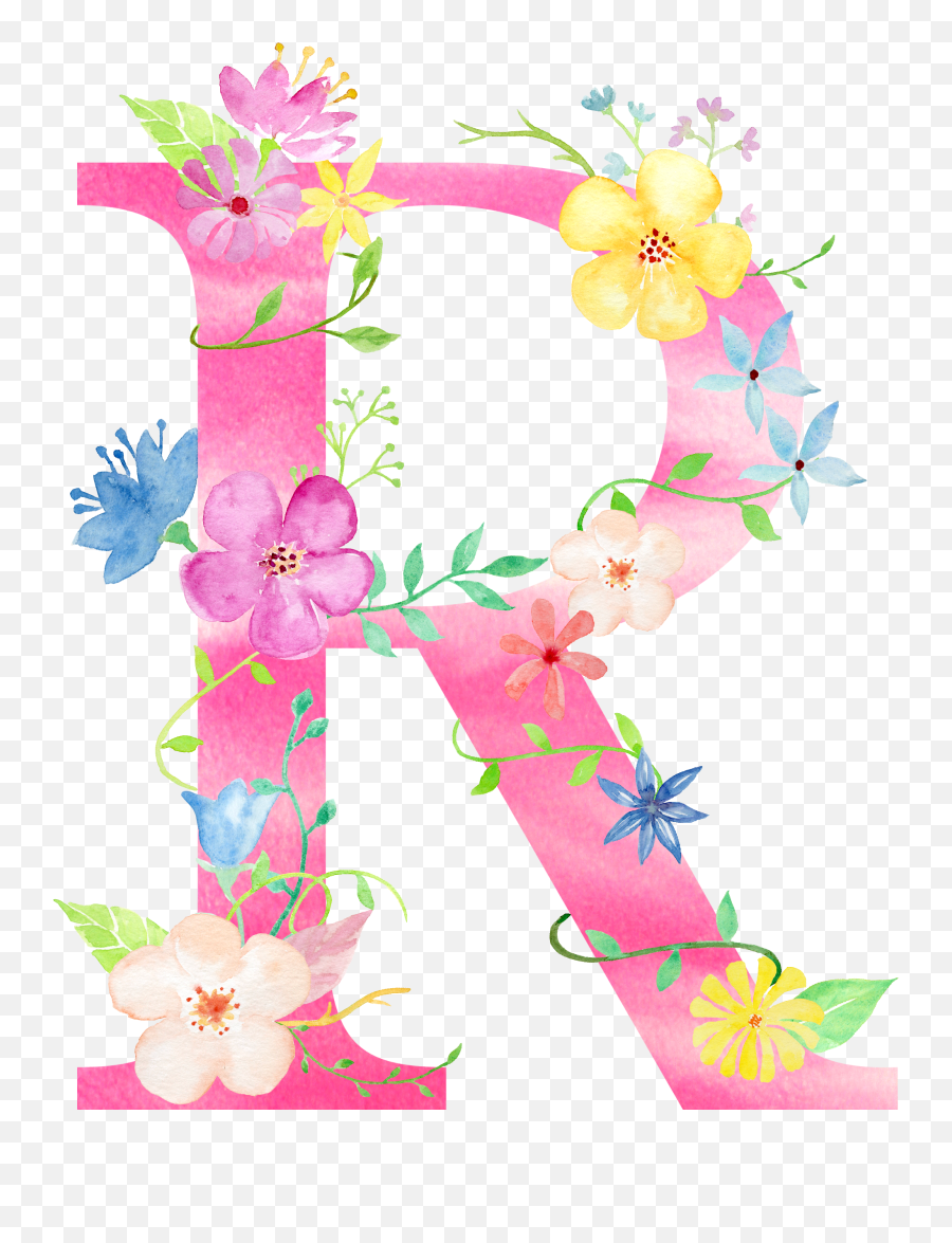 Cute Alphabet Png Transparent Hd Photo Png Mart - Letras R Con Flores Emoji,Cute Transparent