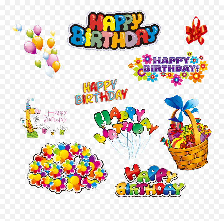 Happy Birthday Png Design Elements Free - Png Happy Birthday Vector Emoji,Happy Birthday Png