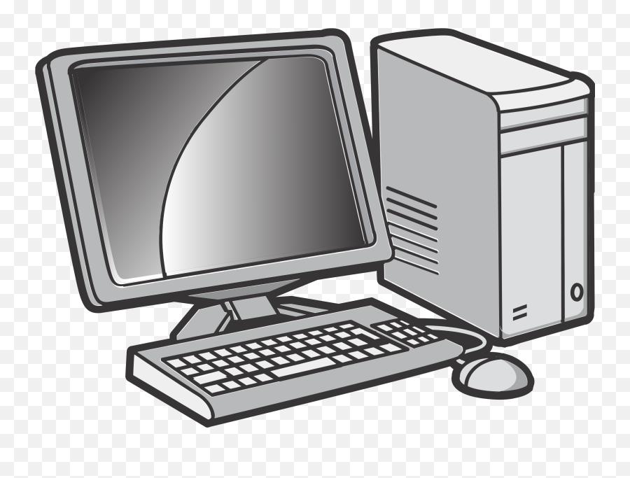 Pc Clipart Desktop Pc Desktop - Clipart Desktop Computer Emoji,Computer Transparent