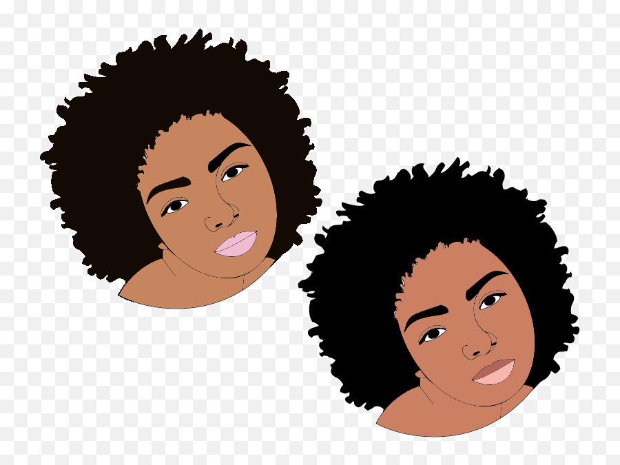 Download Black Woman Cartoon Character - Black Girl Gif Transparent Background Emoji,Afro Transparent