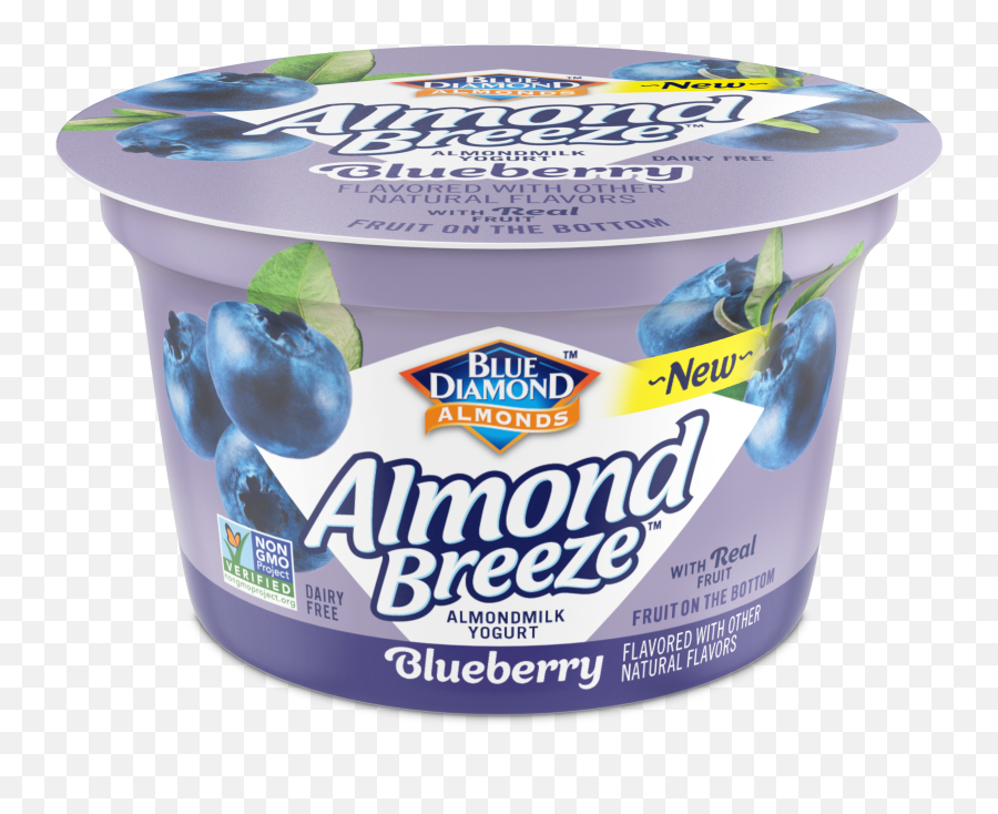 Blueberry Almondmilk Yogurt Blue Diamond Blue Diamond - Almond Breeze Blueberry Yogurt Emoji,Blueberries Png