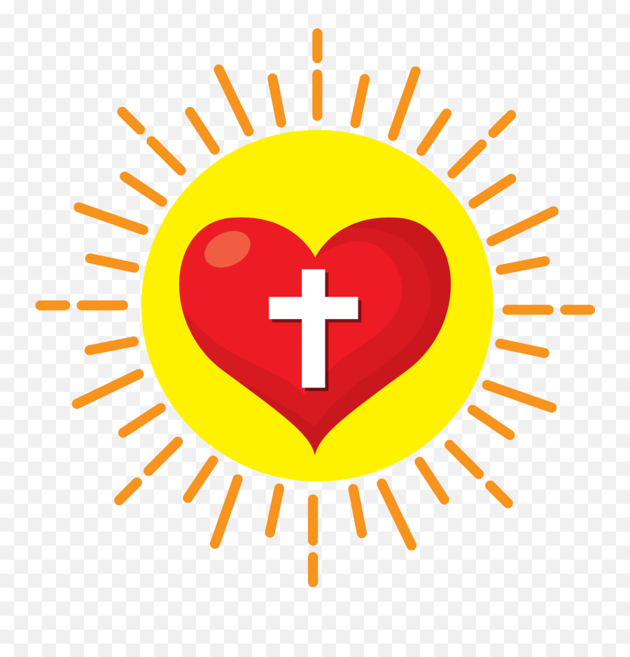 Free Sacred Heart Sun Burst Png With - Công Giáo Emoji,Burst Png