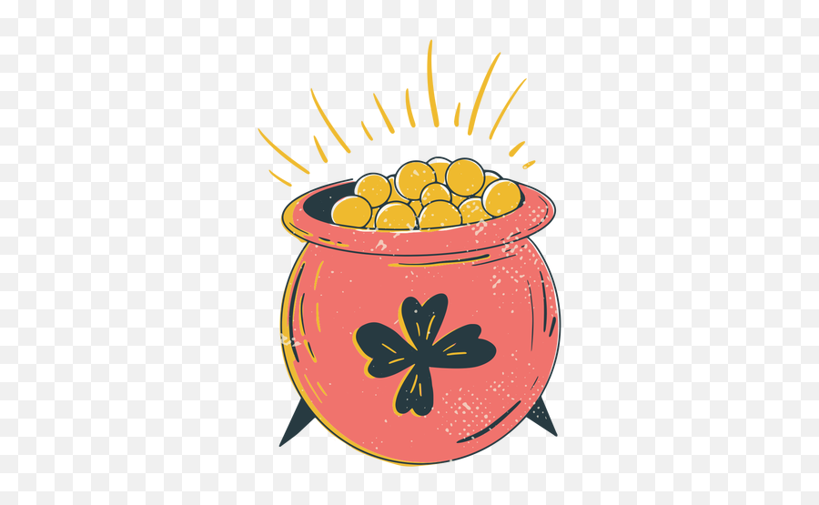 Pot Of Gold Doodle - Transparent Png U0026 Svg Vector File Natural Foods Emoji,Pot Of Gold Png