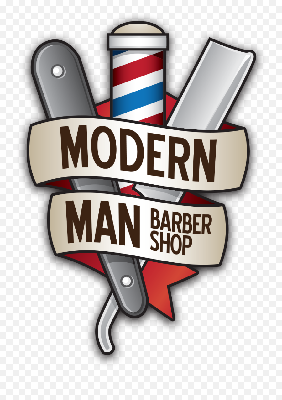 Image Black And White Download Haircut - Modern Barber Logo Design Emoji,Haircut Clipart