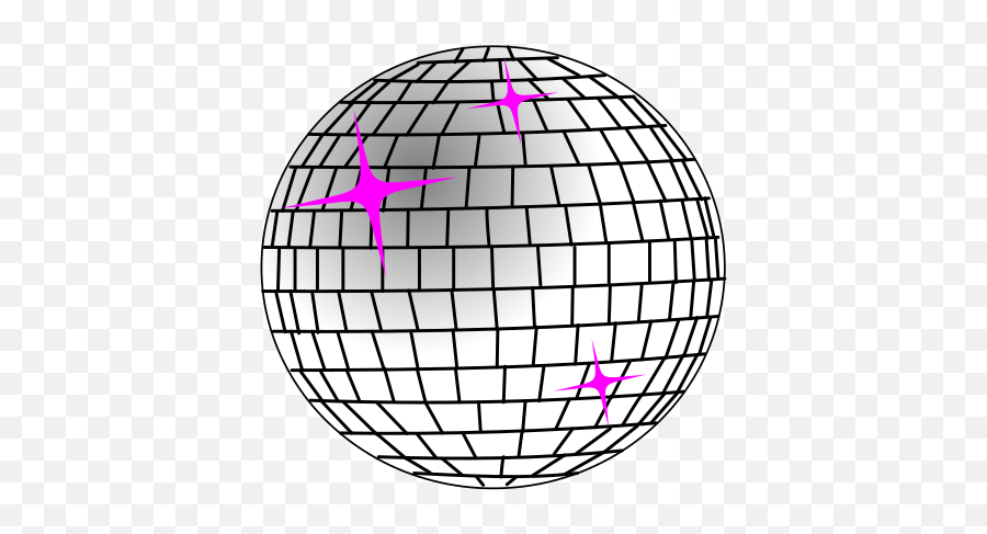Pink And Silver Disco Ball Svg Vector - Dot Emoji,Disco Ball Clipart