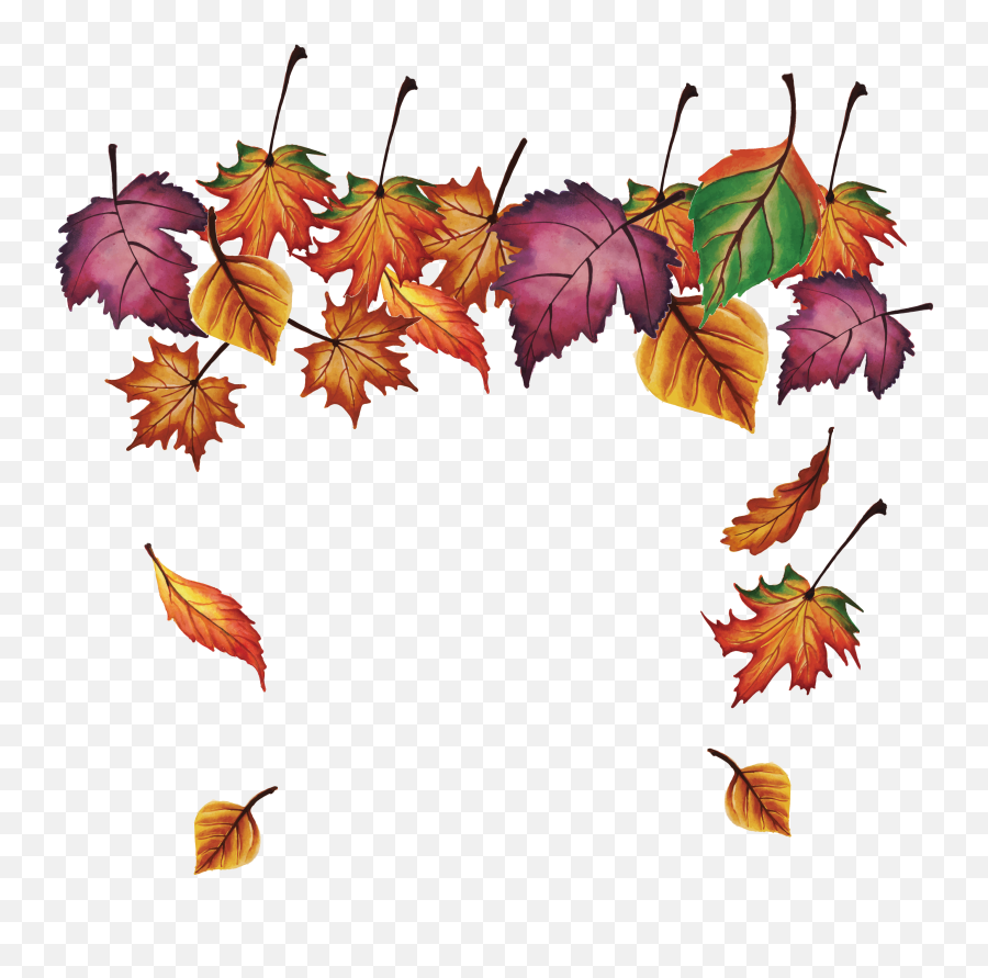 Fall Leaf Clip Art - Fall Leaves Falling Png Transparent Falling Transparent Fall Leaves Emoji,Fall Leaf Clipart
