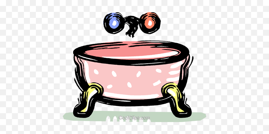 Bath Tub Royalty Free Vector Clip Art Illustration - Vc022027 Killat Essen Emoji,Bath Tub Clipart