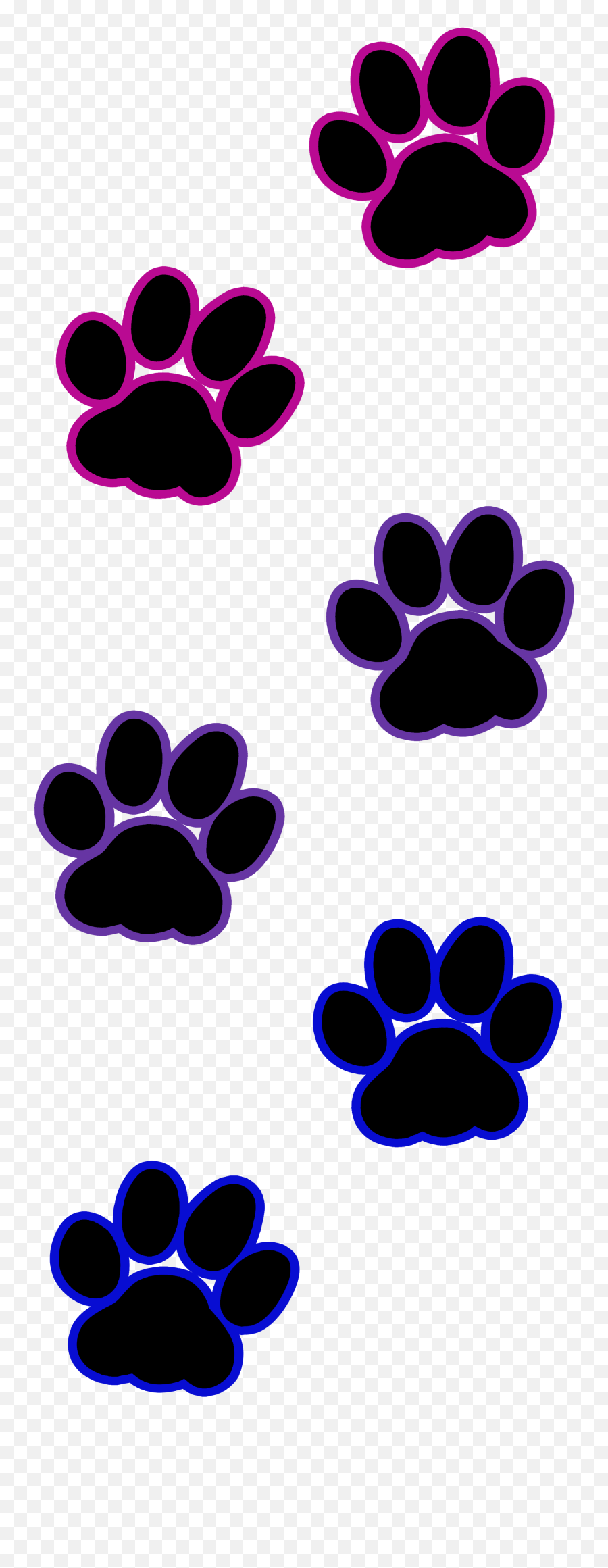 Pawprint Clipart Cat Pawprint Cat Transparent Free For - Clip Art Rainbow Paw Print Emoji,Dog Paw Print Clipart