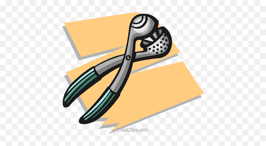 Garlic Press Royalty Free Vector Clip Art Illustration - Caulking Gun Illustration Emoji,Garlic Clipart