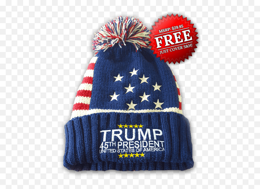 President Donald Trump Make America Great Again 2016 Woven - Trump 45 Winter Hat Emoji,Make America Great Again Hat Png