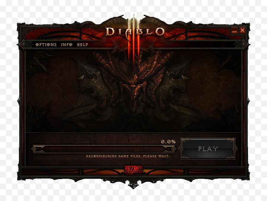Diablo 3 Launcher Mod Psd Transparent - Diablo 3 Launcher Emoji,Diablo 3 Logo