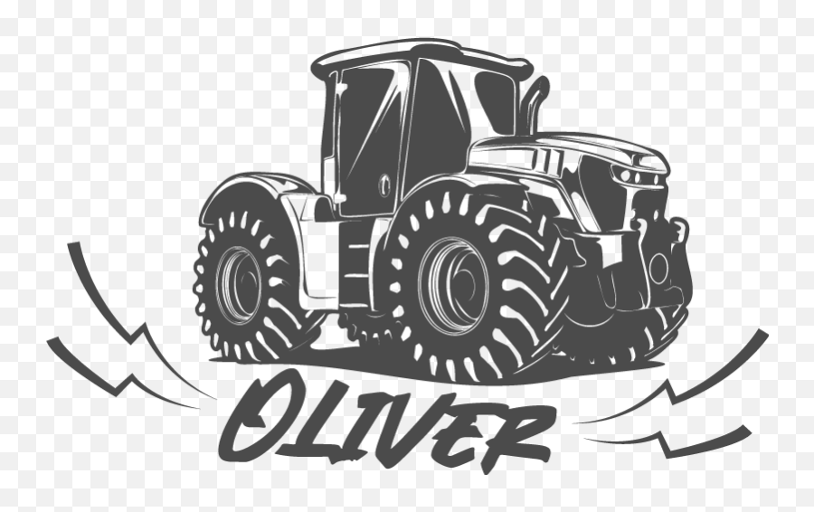 Graffiti Tractor With Name Custom Sticker Emoji,Farmer On Tractor Clipart