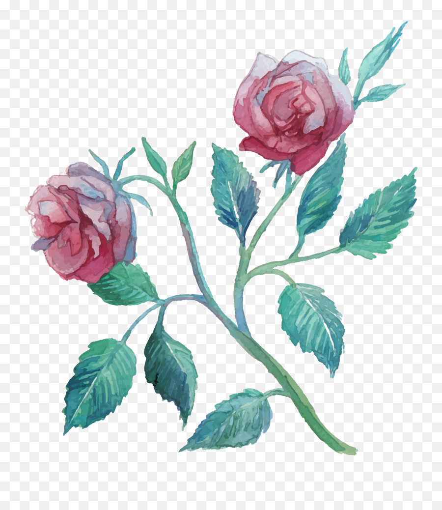 Flower Watercolor Painting Clip Art Transprent Png - Flower Emoji,Watercolor Flower Transparent Background