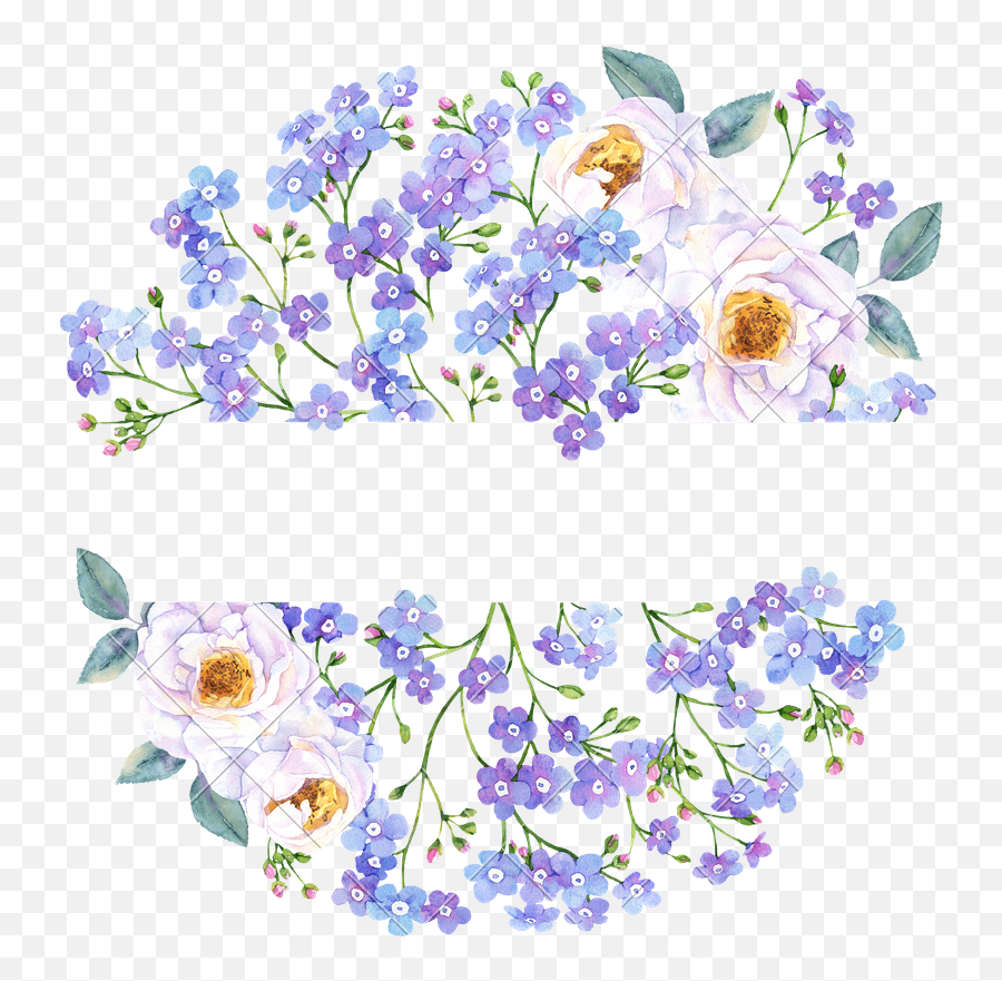 Forget Me Not Flower Round Banner - Wedding 794x800 Png Emoji,Forget Me Not Clipart