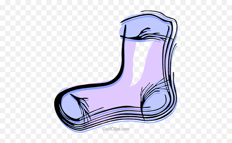 Socks Royalty Free Vector Clip Art Illustration - Vc044510 Emoji,Toe Clipart