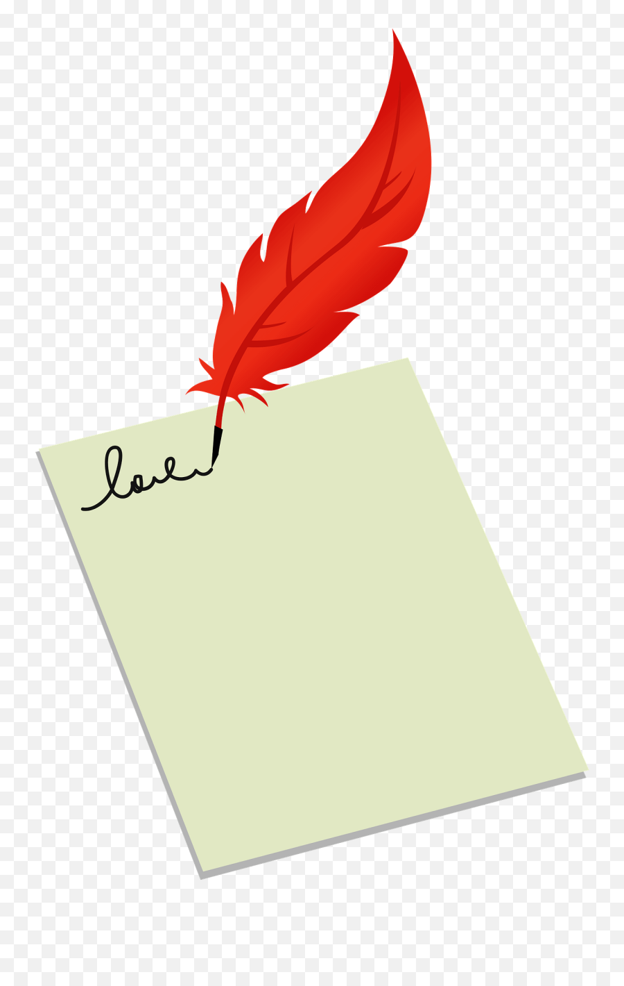 Quill Is Writing On Paper Clipart Free Download Transparent - Writing With Quil Clipart Emoji,Writing Clipart