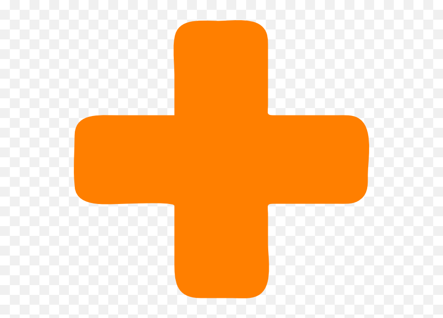 Vector - Orange Plus Sign Clipart Emoji,Log Clipart