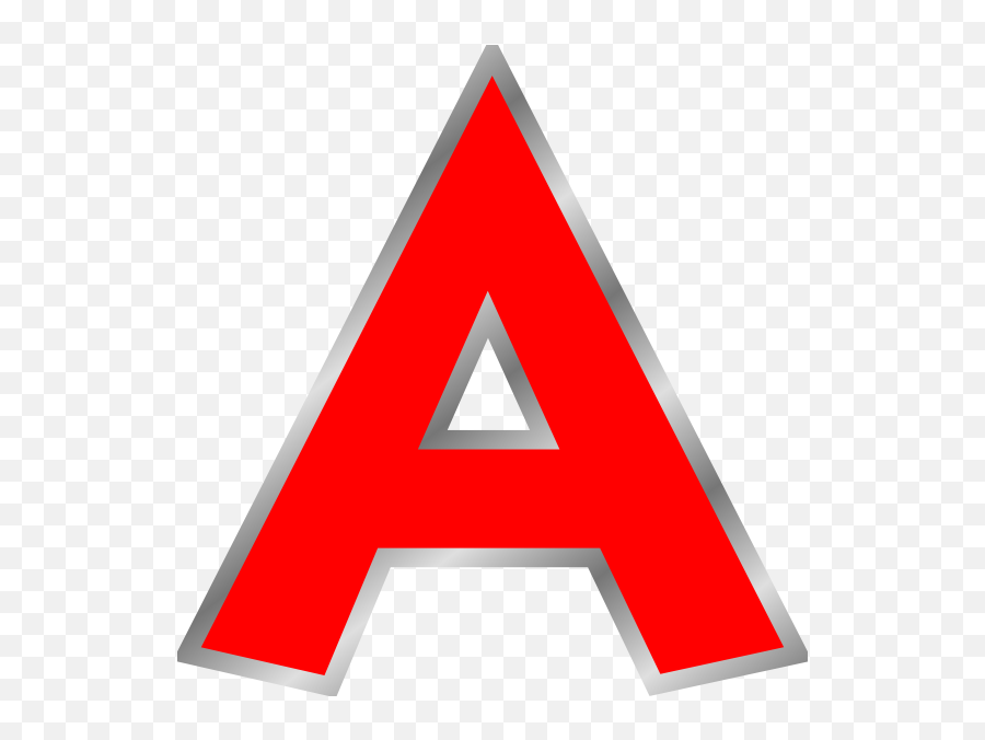 Red A Clip Art At Clker - Clip Arts Emoji,A+ Clipart