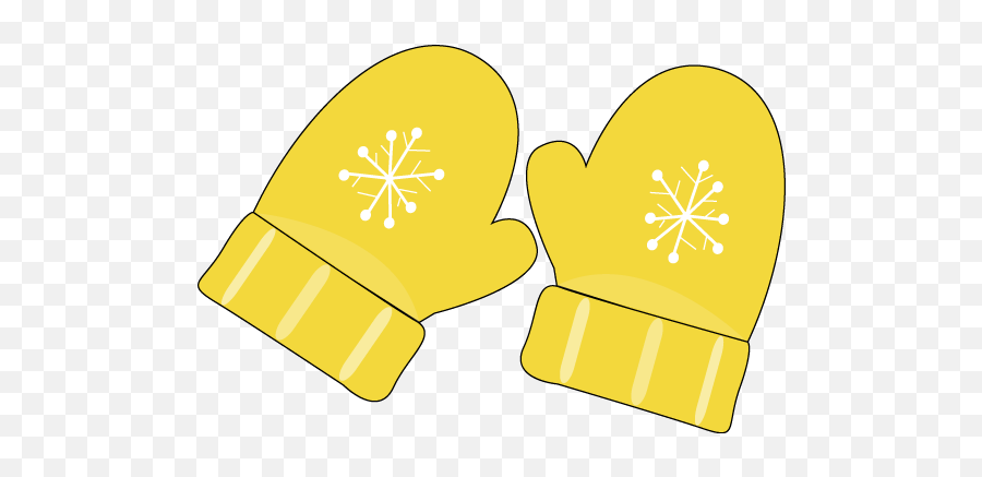 Yellow Mittens Clip Art - Mittens Clipart Png Emoji,Mitten Clipart