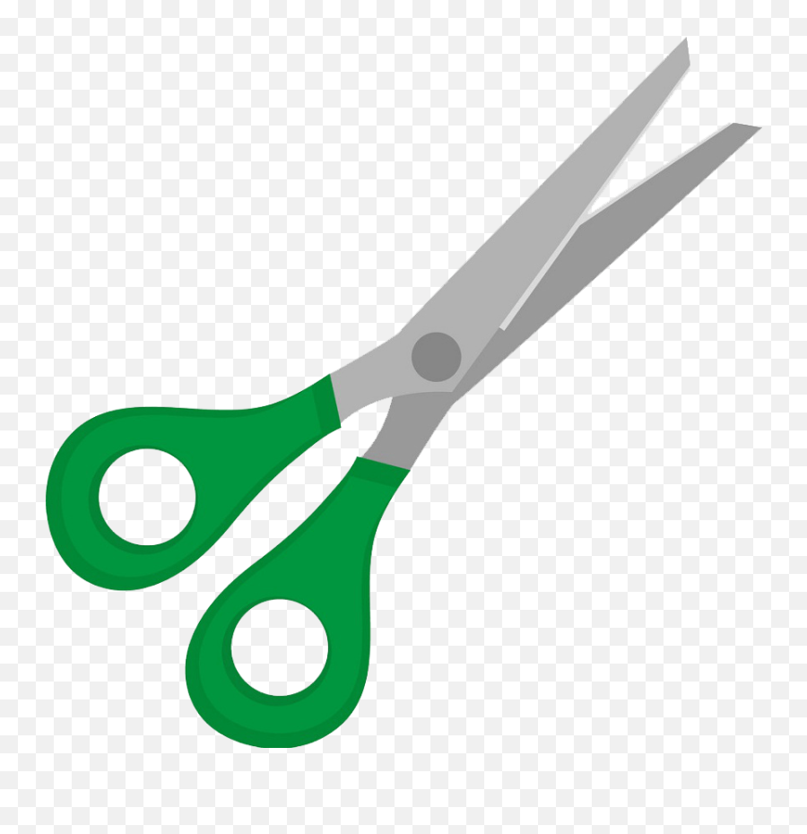 Green Scissors Clipart Transparent - Clipart World Green Scissors Clipart Emoji,Scissors Clipart