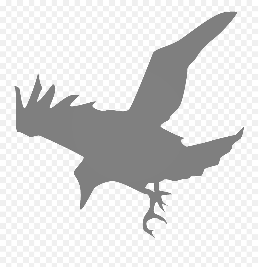 Raven Svg Vector Raven Clip Art - Svg Clipart Drawing Crow Flying Down Emoji,Raven Clipart
