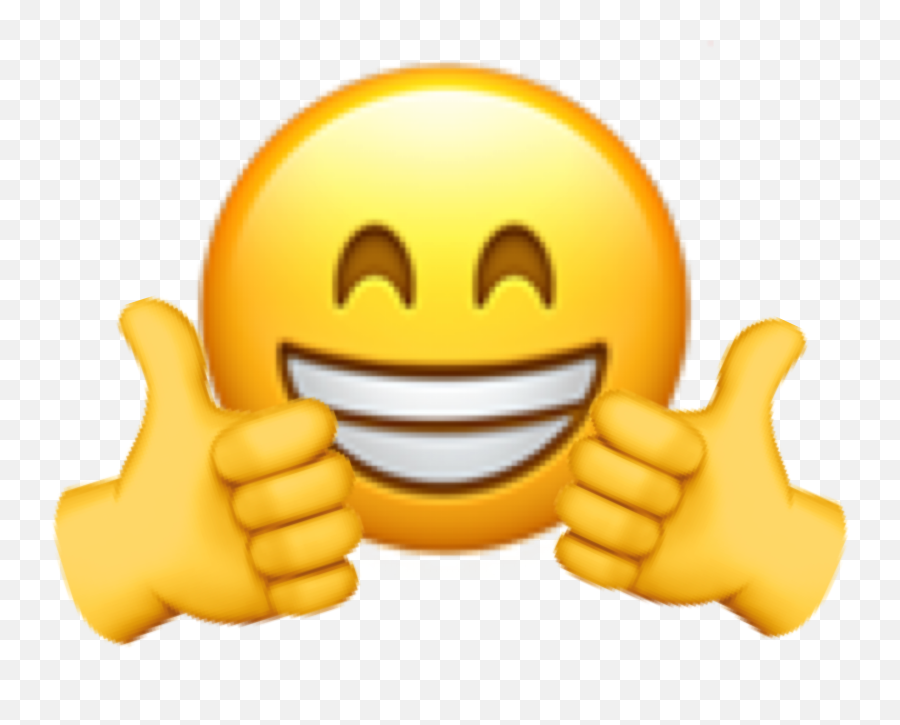Thumbsup Up Thumbs Smile Aesthetic Sticker By - Happy Emoji,Thumbs Up Emoji Png