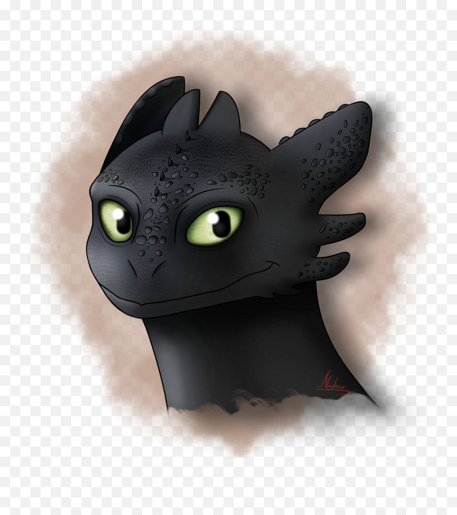 Just Finished This Drawing Of Toothless - Supernatural Creature Emoji,Toothless Png