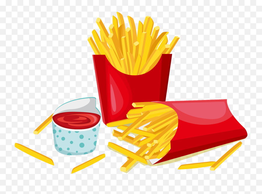 Hamburger Hot Dog French Fries Fast Food French Cuisine - Fast Food French Fries Clipart Emoji,Fries Clipart