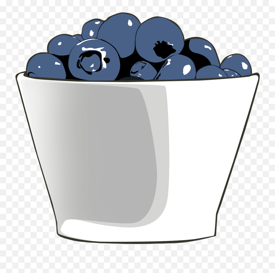 Blueberries In A Bowl Clipart Free Download Transparent - Bowl Of Blueberries Clipart Emoji,Blueberries Png