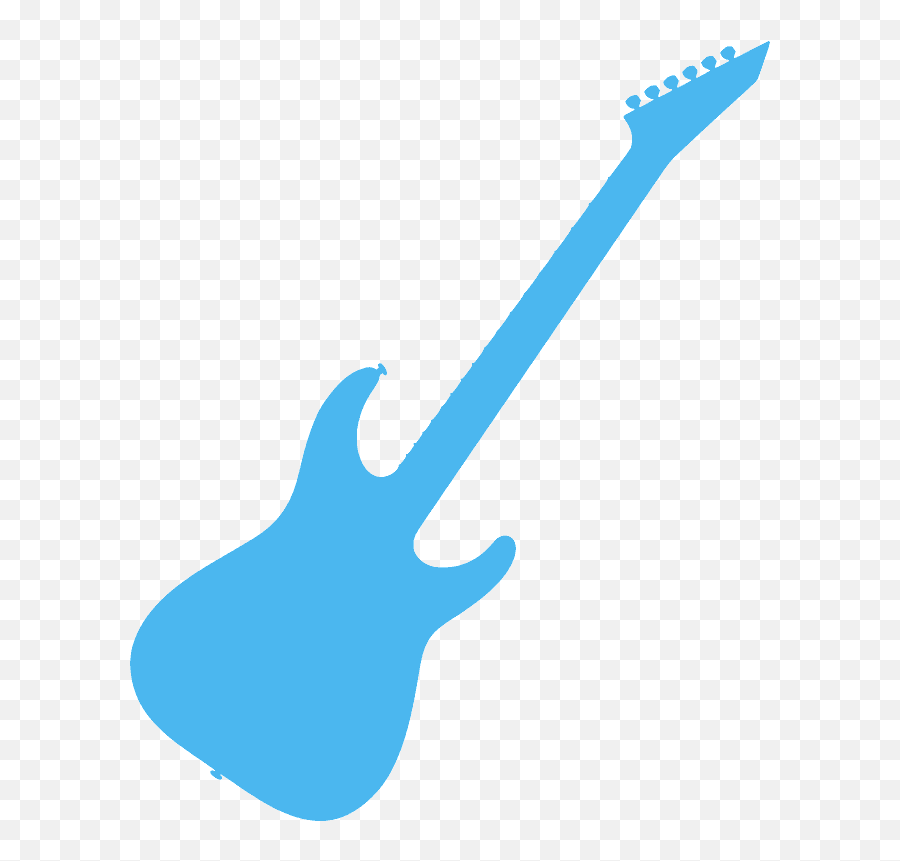 Electrical Guitar Silhouette - Blues Guitar Clipart Emoji,Guitar Silhouette Png