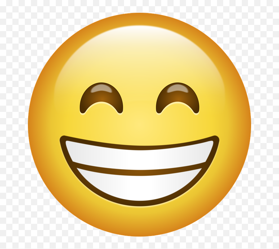 Smile Emoji Happy - Whatsapp Star Struck Emoji,Smile Emoji Png