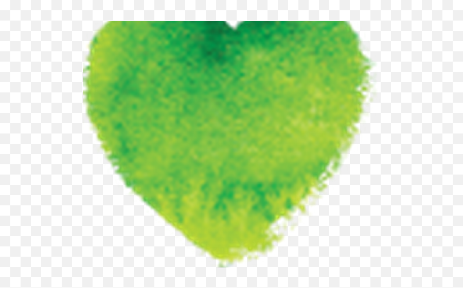 Green Watercolour Heart Png Png Image - Green Watercolor Heart Clipart Emoji,Watercolor Heart Png