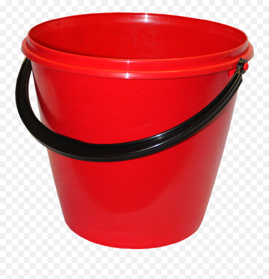Plastic Red Bucket Png Image - Transparent Background Bucket Transparent Emoji,Red Transparent
