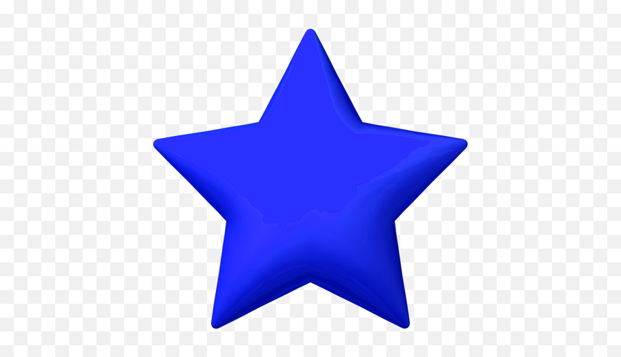 Download Hd Battle Star - Transparent Background Blue Star Plain Blue Star Emoji,Star Transparent