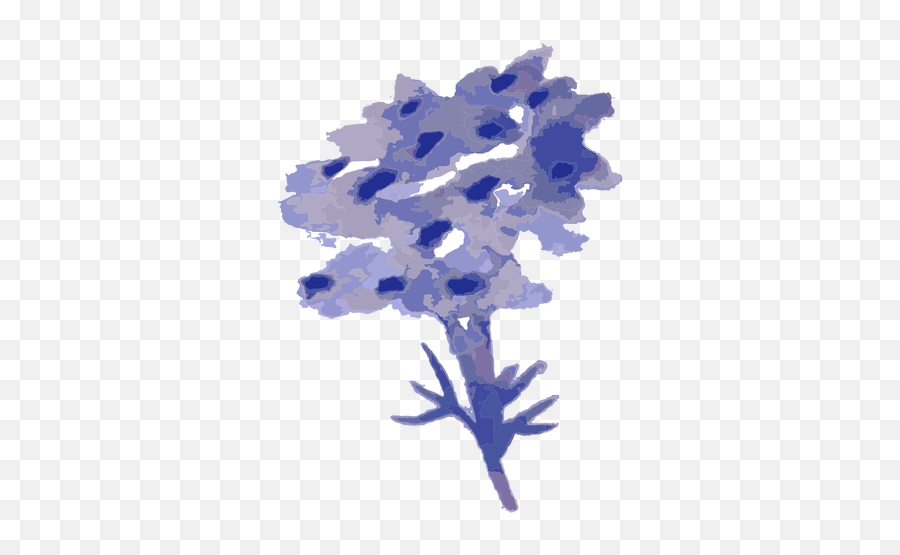 Blue Tree Watercolor - Sketch Emoji,Watercolor Tree Png