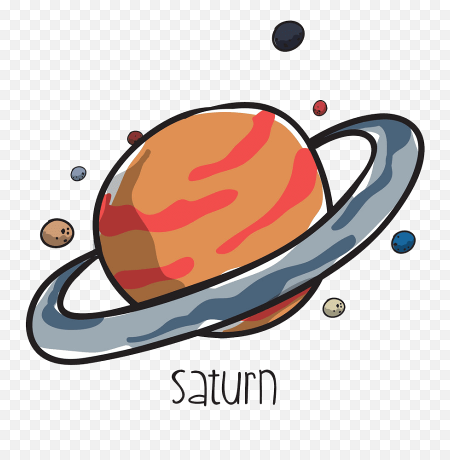Saturn Planet Clipart Transparent - Saturn Drawn Emoji,Saturn Transparent