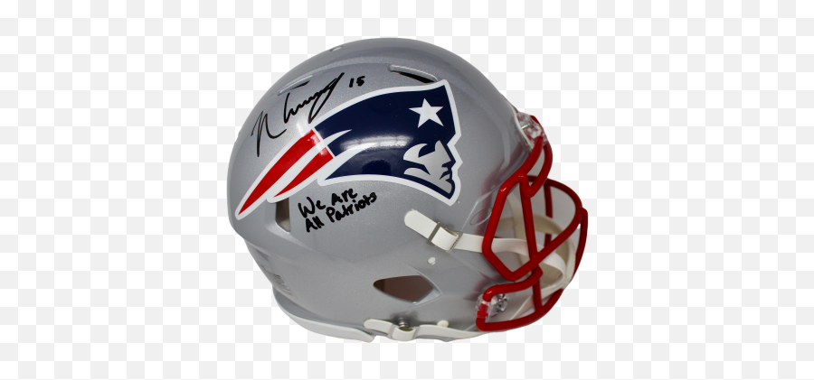 Nu0027keal Harry New England Patriots Signed Full Size Speed Authentic Helmet Jsa - Patriot Emoji,Patriots Helmet Logo
