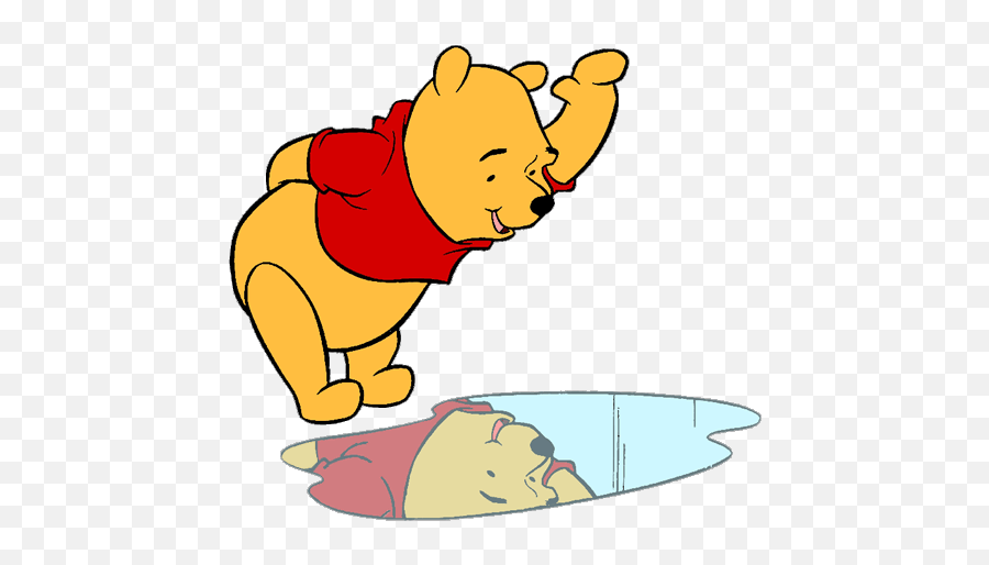 Winnie The Pooh Clip Art 7 Disney Clip Art Galore - Reflection Winnie The Pooh Clipart Emoji,Puddle Clipart