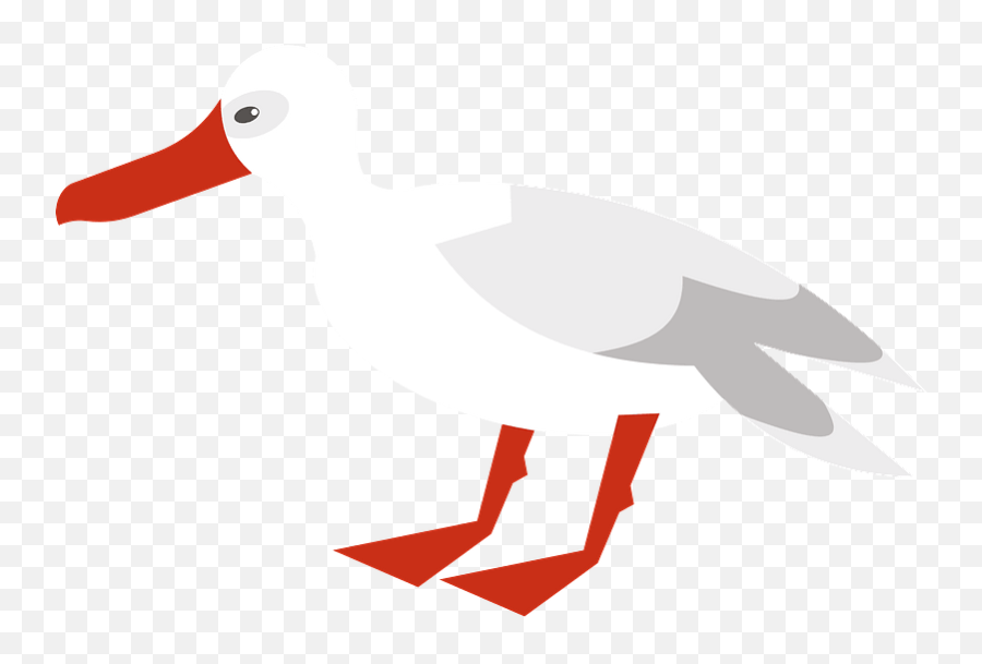 Seagull Clipart - Domestic Duck Emoji,Seagull Clipart