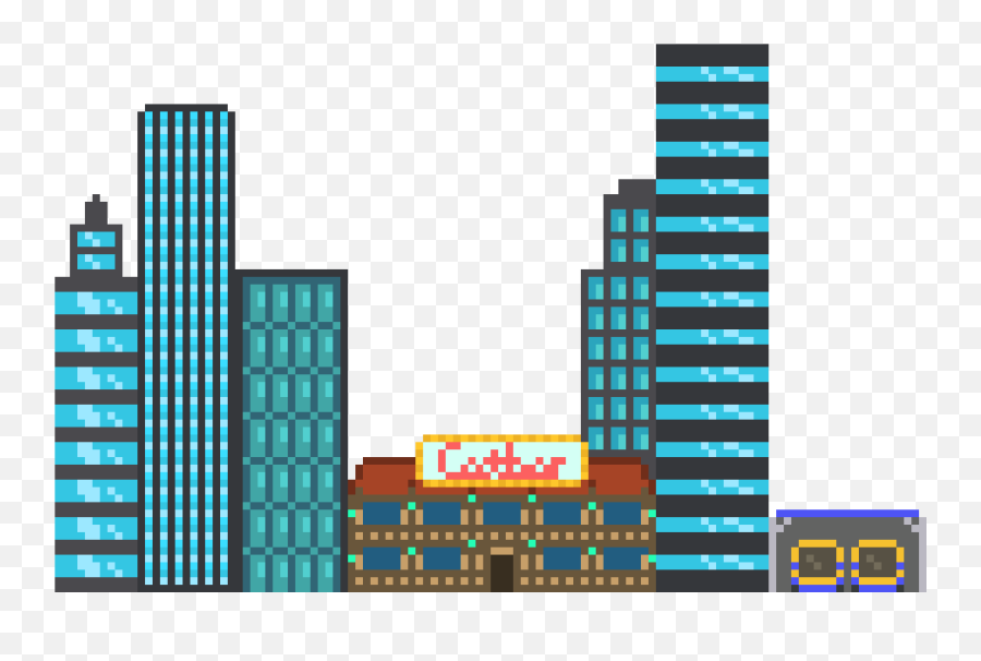 City Buildings - Building Pixel Art Png Emoji,City Buildings Png