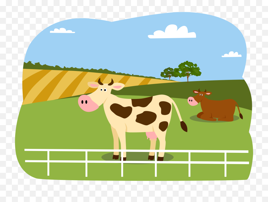 Animals On The Farm - Cow Clipart Free Download Transparent Emoji,Transparent Animals