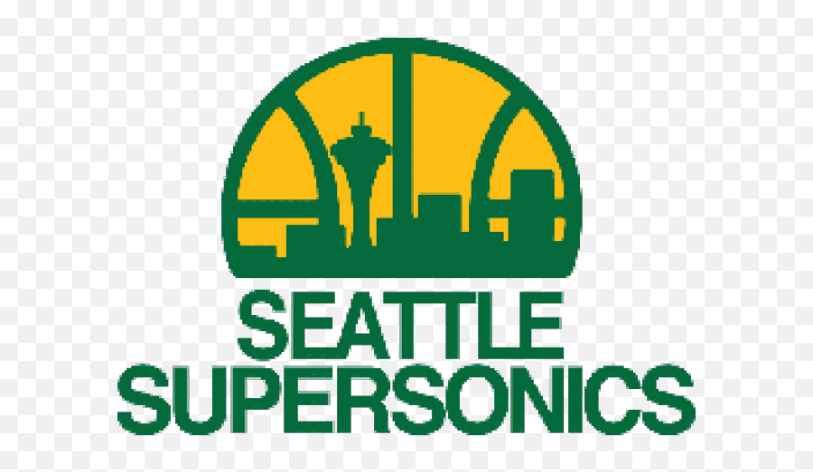Oklahoma City Thunder Clipart Old - Seattle Supersonics Logo Emoji,New Thunder Logo