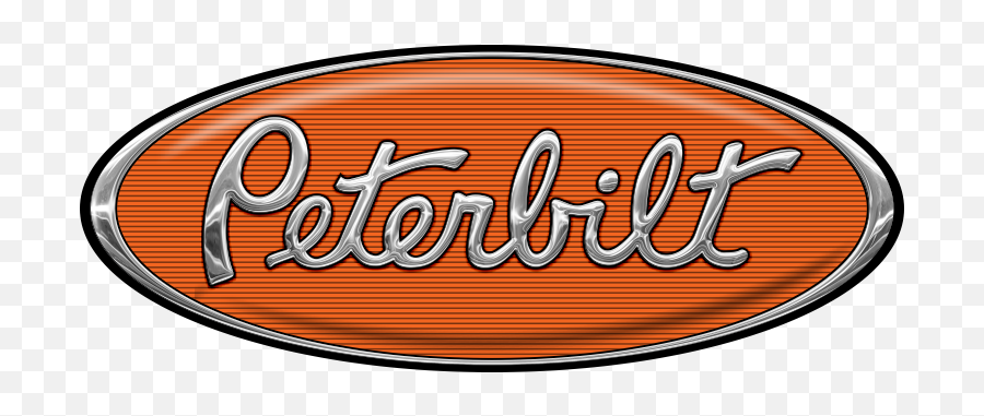 Orange And Chrome Peterbilt Hood Logo - Duttons Arms Emoji,Peterbilt Logo