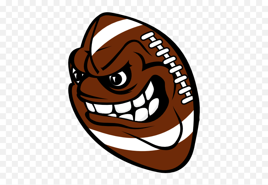 Football With Angry Face Sticker Emoji,Angry Faces Clipart