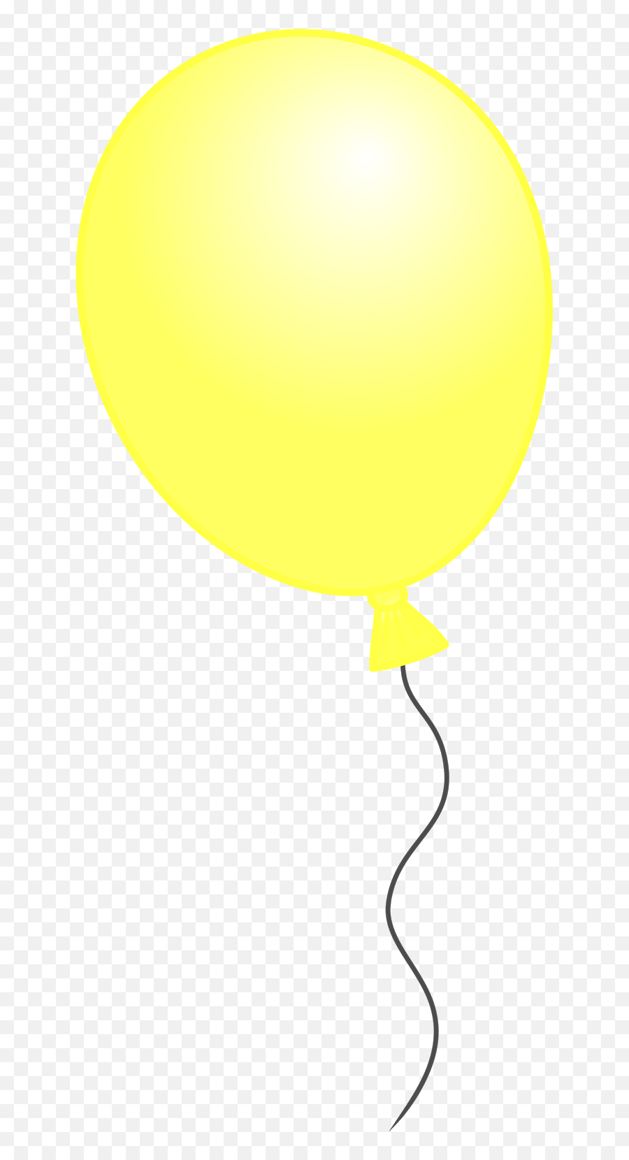 Download Balloon Clipart Black Background - Yellow Birthday Balloon Emoji,Birthday Balloons Clipart