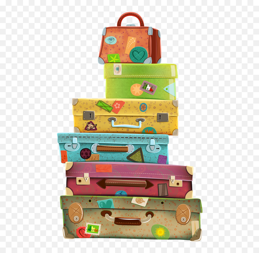 Illustr Quenalbertini Suitcases Clipart Pinteres - Suitcases Clip Art Emoji,Suitcase Clipart