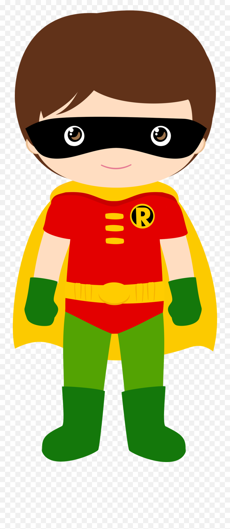 Characters Of Batman Kids Version Clip Art - Oh My Fiesta Super Heroes Niños Png Emoji,Baby Yoda Clipart