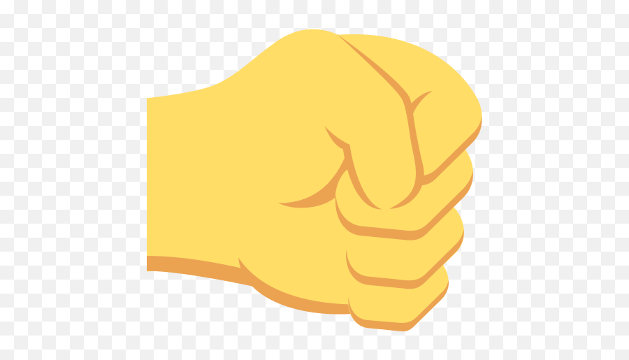 Right - Facing Fist Big Picture In Hd And Unicode Emoji,Fist Emoji Transparent