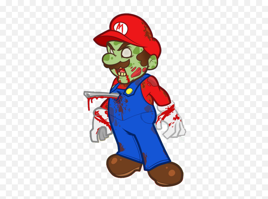 Mario Zombie - Mario Zombie Transparent Emoji,Zombie Png