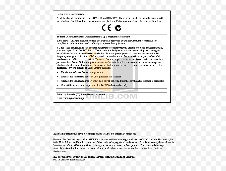 Pdf Manual For Crestron Other Chv - Rts Remote Temperature Sensor Emoji,Crestron Logo